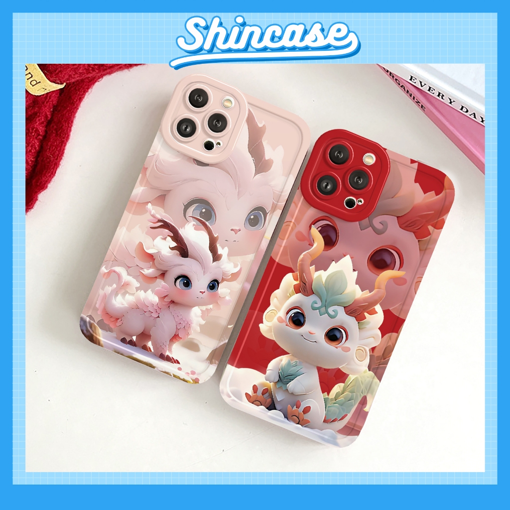 ốp lưng điện thoại iphone rồng dễ thương cạnh vuông 6/6plus/6s/6splus/7/7plus/8/8plus/x/xs/11/12/13/14/pro/max/promax/pl