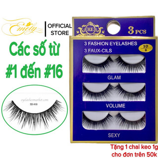 Mi chồn, Lông mi giả chồn 3D, 5D (từ #01 đến #16) nhiều mẫu