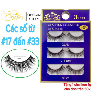 Mi chồn, Lông mi giả chồn 3D, 5D (từ #17 đến #33)
