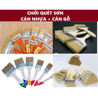 Chổi quét sơn cán nhựa & cán gỗ đủ cỡ 1 2 3 4