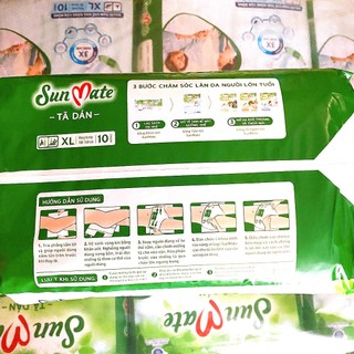 Tã dán người lớn Sunmate XL10
