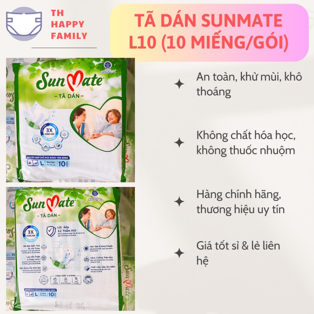Tã dán người lớn Sunmate L10