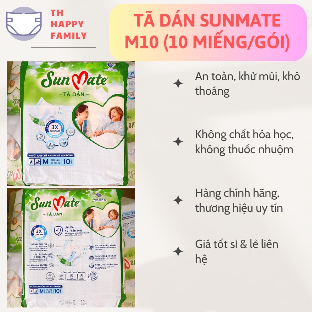 Tã dán người lớn Sunmate M10