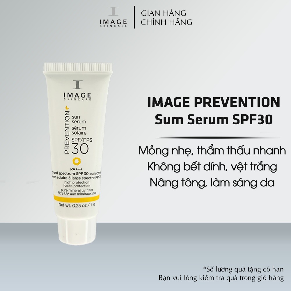 Kem Chống Nắng Nâng Tông Sáng Da IMAGE Skincare PREVENTION+ Sun Serum SPF30 7g