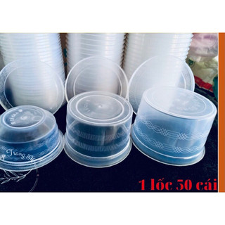 Combo 50 thố nhựa 250 ml, 500ml, 700 ml đựng súp, chè, phở