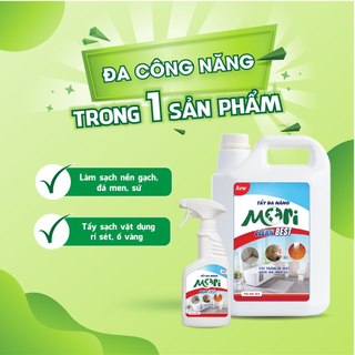Tẩy gạch men Mori đa năng can 5LTẩy Trắng Bề Mặt Gạch, Đá, Men Sứ MR035