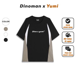 Áo Thun Dino x Yumi Phối Viền Chất Liệu Cotton 250gsm Form Unisex AP02-3