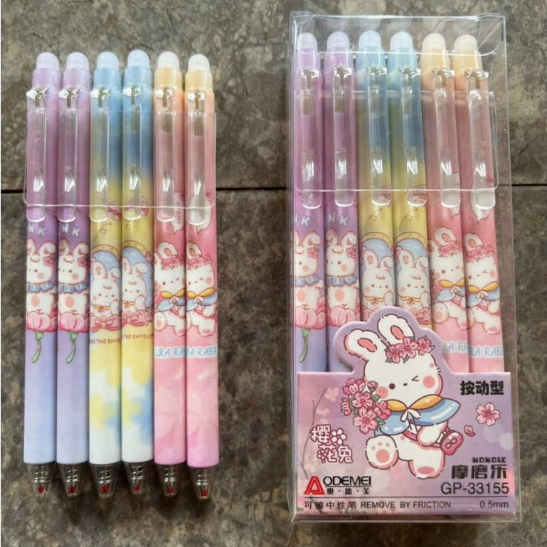 Bút Gel Bút Nước Xóa Được Loại Bấm Ngòi 0.5mm ODEMEI - Camshop