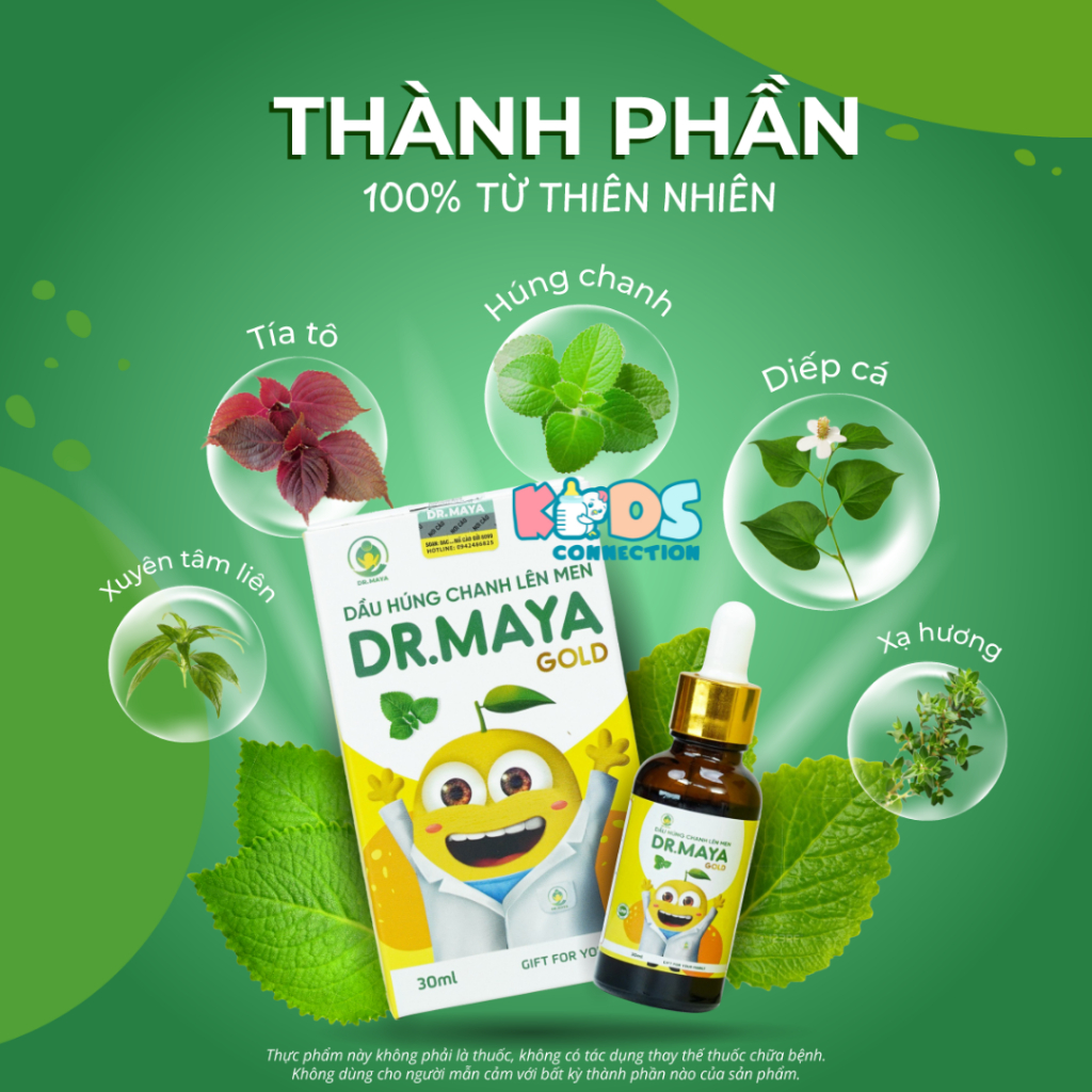 Dầu húng chanh lên men Minion Gold 30ml giảm ho, khò khè, tăng đề kháng