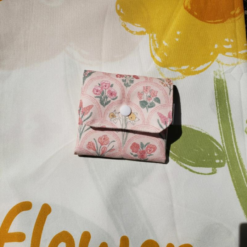 Ví vải text nhung mini vintage handmade