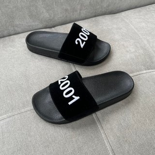 Dép năm sinh quai nỉ số thêu ,dép 2001 hot trend