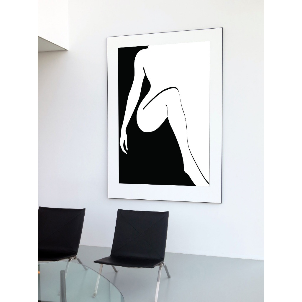 Tranh Posturing ifiArt A4 A5 digital & vẽ tay sắc sảo. Trang trí tường, để bàn (no frame)