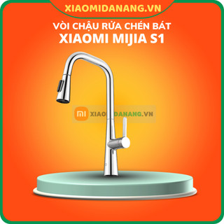 Vòi chậu rửa chén bát Xiaomi Mijia S1, vòi rửa bát dây kéo rút, linh hoạt 360 độ, tăng áp suất