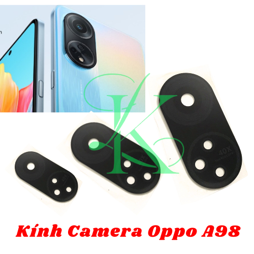 Kính camera sau thay cho máy Oppo A98 có sẵn keo dán ( kính camera oppo a98 )