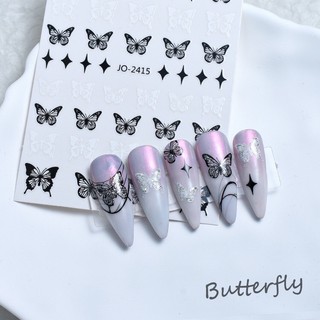 Sticker bướm dán móng