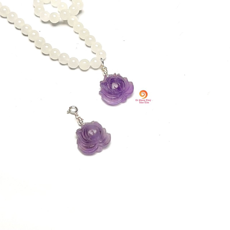 charm hoa sen thach anh tím