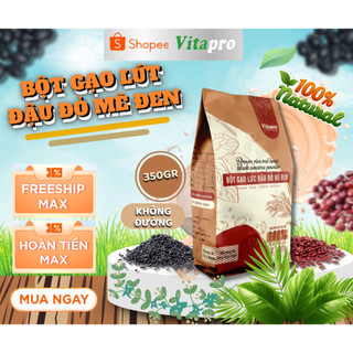 Bột gạo lứt đậu đỏ mè đen Vitapro 100% nguyên liệu thiên nhiên tốt cho sức khỏe