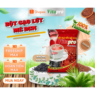 Bột gạo lứt mè đen thơm ngon bổ dưỡng phù hợp cho người lớn tuổi (không đường) 100% từ thiên nhiên