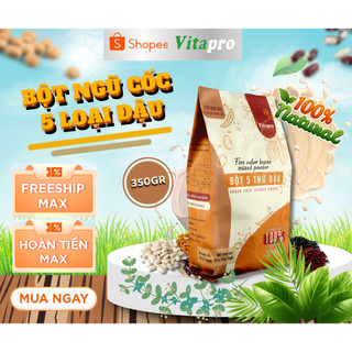 Bột ngũ cốc 5 thứ đậu Vitapro hỗ trợ giảm cân phù hợp với mọi lứa tuổi (không đường)