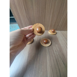 Combo 3 móc gỗ dán tường với keo siêu dính