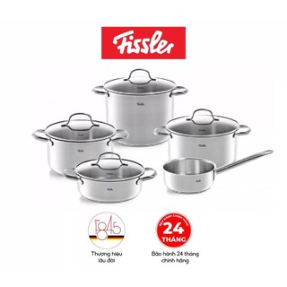 Bộ nồi fissler sanfrancisco 5 món, bộ nồi bếp từ, chất liệu thép không gỉ, nhập đức, giadungnhapkhau19
