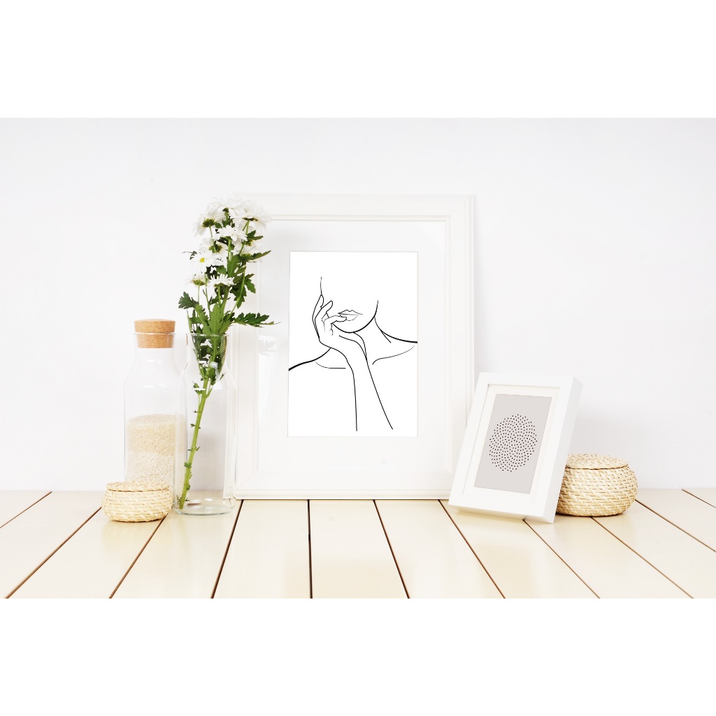 Tranh Thinking ifiArt A4 A5 digital & vẽ tay sắc sảo. Trang trí tường, để bàn (no frame)