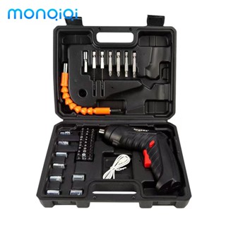 MONQIQI 48pcs/Máy Bắt Vít Cầm Tay Máy Khoan Pin Mini Bắt Vít Đa