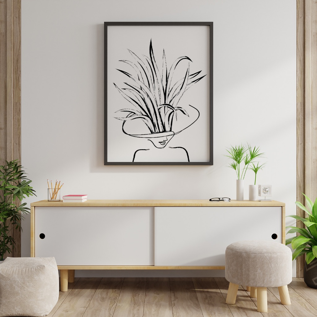 Tranh Growing ifiArt A4 A5 digital & vẽ tay sắc sảo. Trang trí tường, để bàn (no frame)