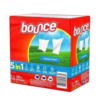 Giấy sấy thơm quần áo Bounce hộp 160 tờ