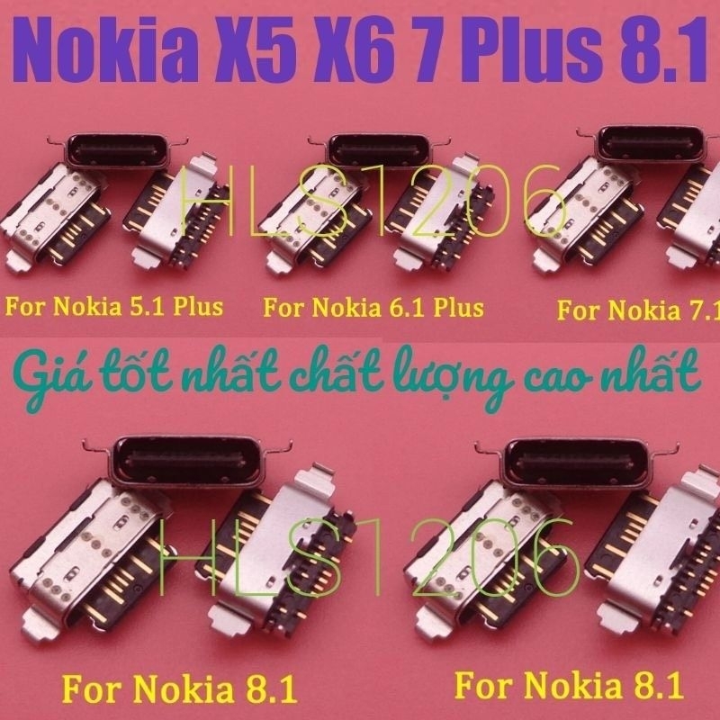 Chân sạc Nokia 8.1 X7 X6 X5 (combo 10c)