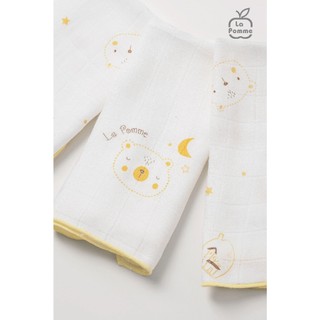 La Pomme - Hộp 5 khăn sữa sợi tre lụa (30x30)