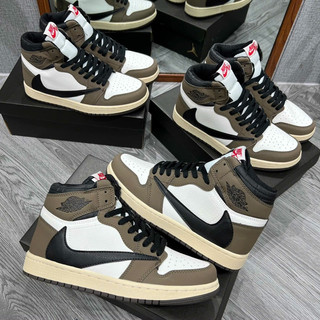 Giày sneaker Jo.rdan travis nâu cao ( giá chưa kèm box bảo vệ )