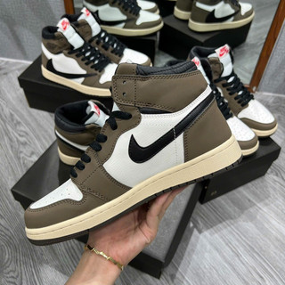 Giày sneaker Jo.rdan travis nâu cao ( giá chưa kèm box bảo vệ )