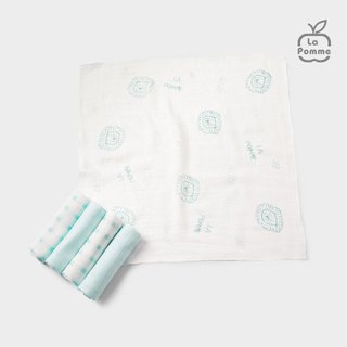 Set 5 Khăn sữa lụa LA Pomme sợi tre cao cấp ( 30x30cm)