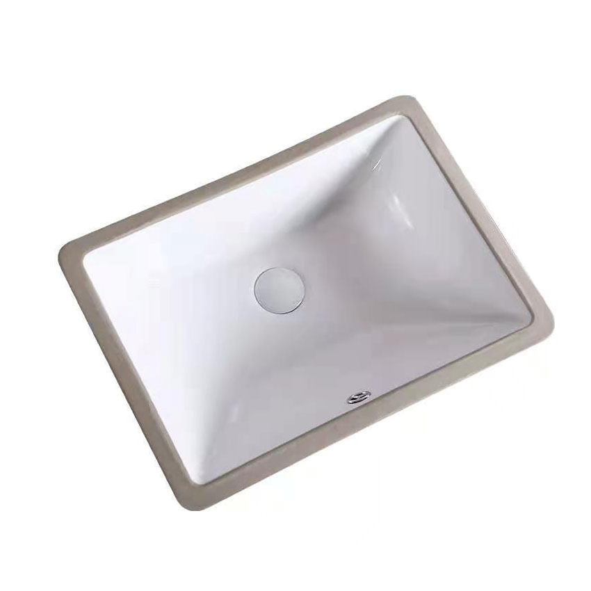 Chậu lavabo âm bàn kiểu vuông màu trắng mã A616V