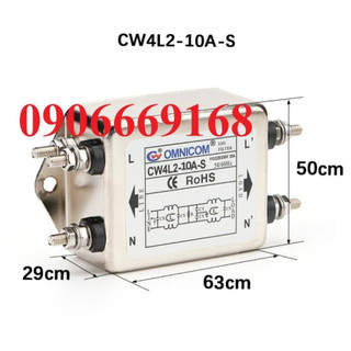 Lọc nhiễu nguồn 1 pha mới 10a cw4l2-10a-s hiệu omnicom
