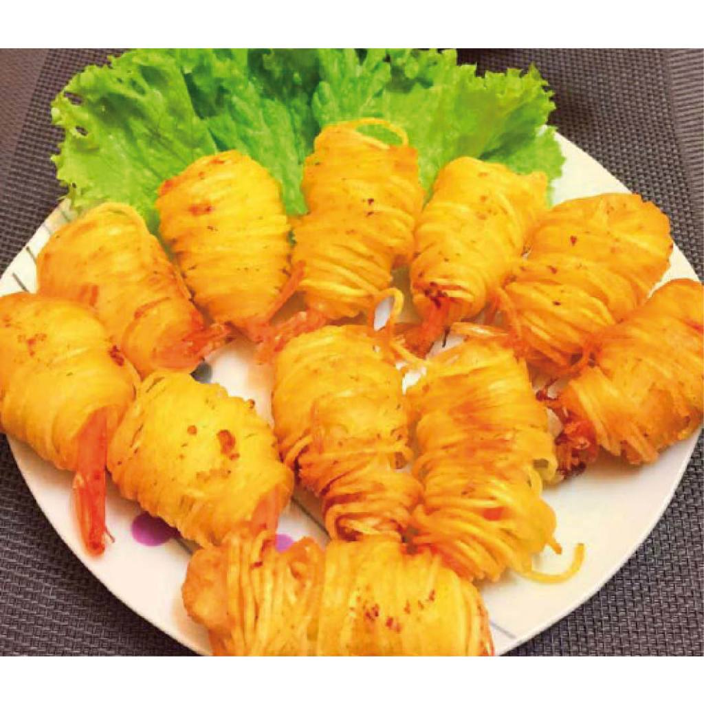 Tôm cuộn khoai tây chiên 300gr (10 cuốn/khay) Công ty TP Xuất Khẩu Á Châu [HN giao hàng hoả tốc] - Ảnh 3