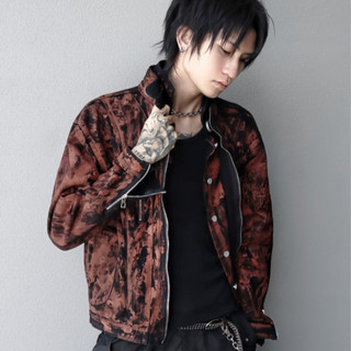 Áo Khoác Nam Bò Blaze Coated High-Neck Denim Jacket