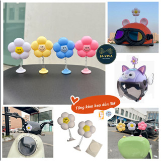  Bông hoa gắn mũ bảo hiểm hoa gắn xe máy cute độc lạ phụ kiện Trang Trí Nón Bảo Hiểm Siêu Xinh Xắn tặng kèm keo 