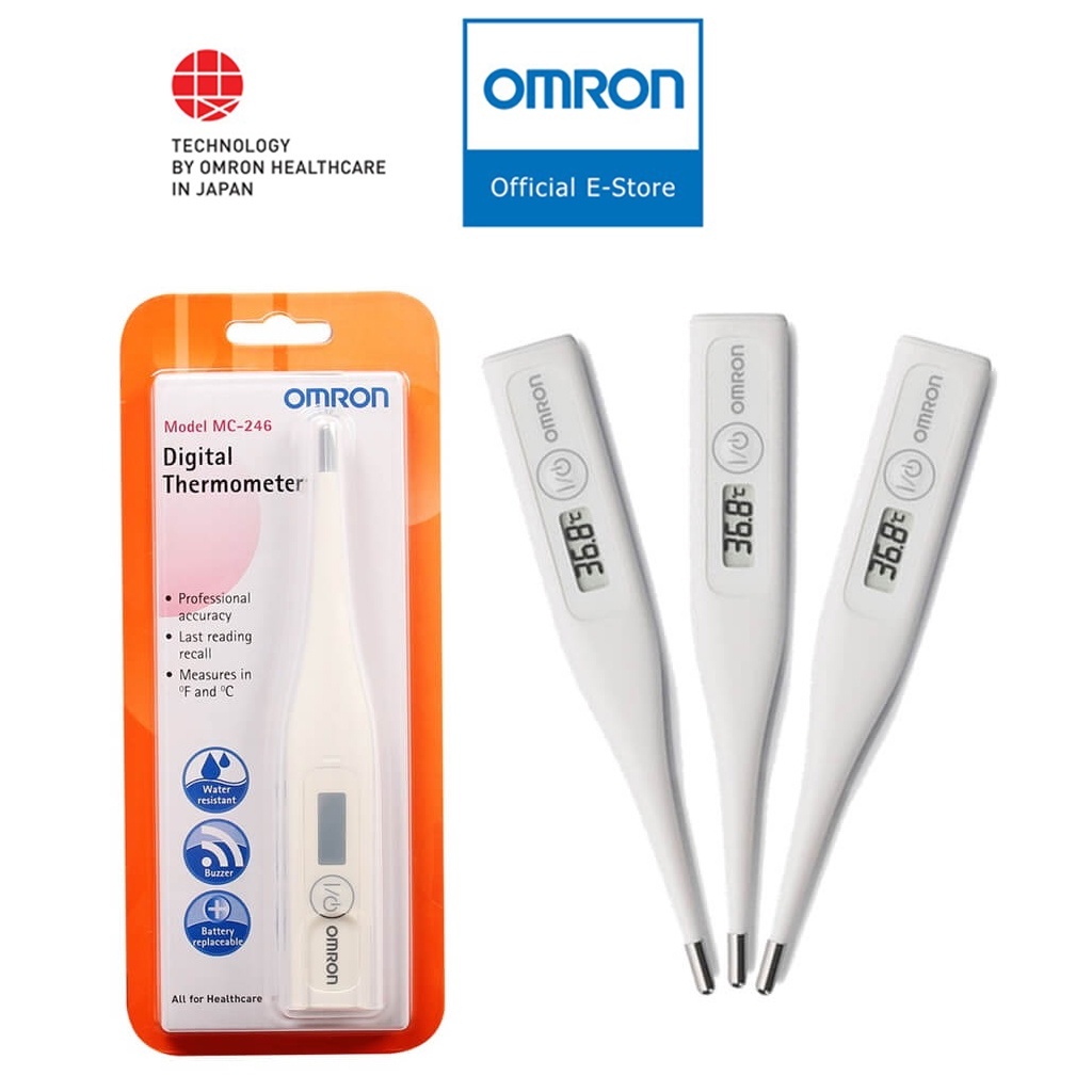 Nhiệt kế điện tử OMRON MC-246 - Đo nhanh , chính xác - Hàng Chính Hãng Nhật Bản