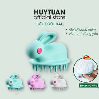 Lược gội đầu gai silicon hình thỏ dễ thương (LGT02) - Lược gội đầu nhiều mẫu chải tóc massage đầu tiện lợi