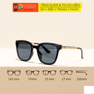 Kính mát nữ thời trang POSHOP mắt râm vuông cao cấp chống uv400 hot trend V35