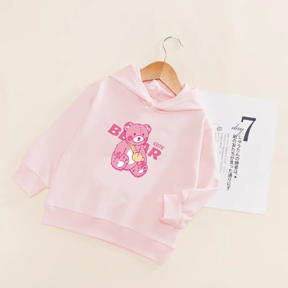 Áo hoodie bé trai bé gái Medokids 2024 áo hoodie cho bé có mũ size 12kg đến 32kg in hình ngộ nghĩnh