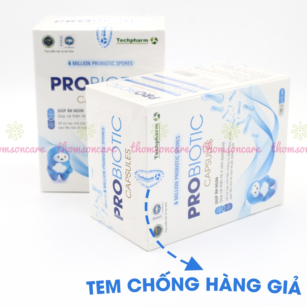 Combo giúp ăn ngon, hỗ trợ tăng cân Men tiêu hóa Probiotic Capsules và 19B đỏ Sano, dùng tốt cho người gầy - Thomsoncare