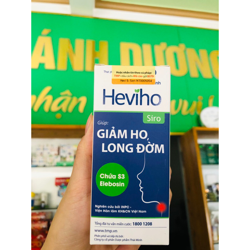 Siro ho Heviho,giảm ho,long đờm