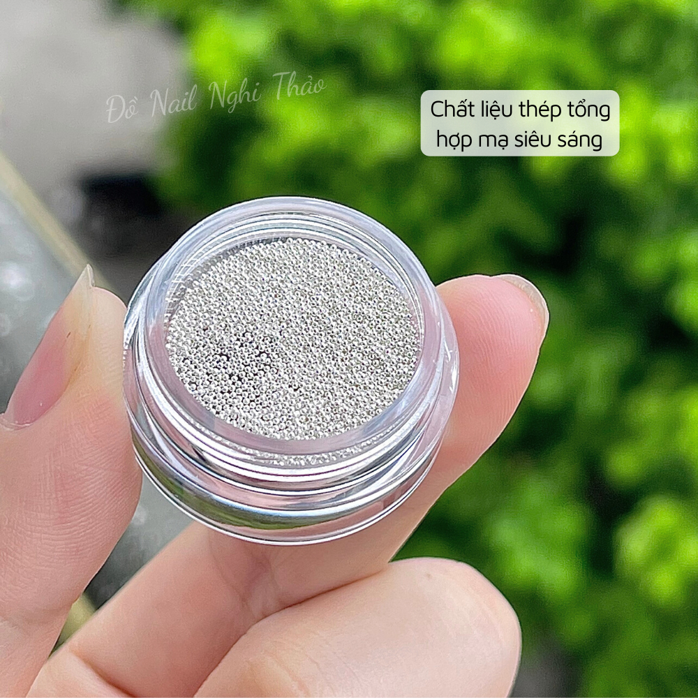 Bi nail mini màu bạc trang trí móng NGHI THẢO