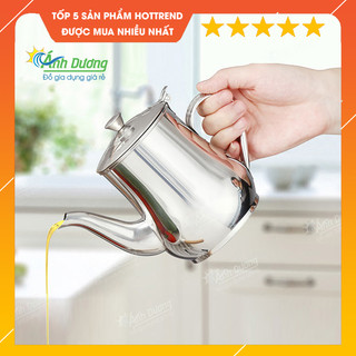 Ấm pha trà, bình rót rượu inox 750ml có quai tay cầm