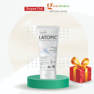 Kem dưỡng ẩm mặt và cơ thể dịu ngứa dành cho da dị ứng kích ứng Latopic Face and Body Cream 75ml