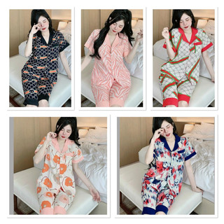 Pijama Đồ bộ lụa lửng tay ngắn đáng yêu ! Hình ảnh và mẫu chụp thật 100%