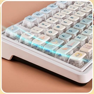 Keycap Emo Peppemint cherry profile PBT dyesub bàn phím cơ Mitoby Studio